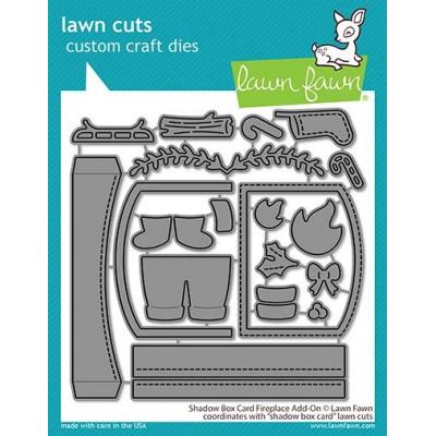 Lawn Fawn Lawn Cuts - Shadow Box Card Fireplace Add-On
